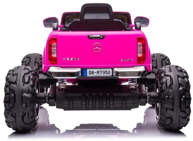 LEAN CARS ELEKTRICKÉ AUTÍČKO MERCEDES DK-MT950 4x4 - RUŽOVÉ MOTOR 4x45W - BATÉRIA - 2x12V7Ah- 2022