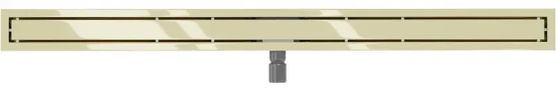 Mexen Flat nerezový sprchový žľab 110 cm vzor M13, 2v1, zlatá, 1510110