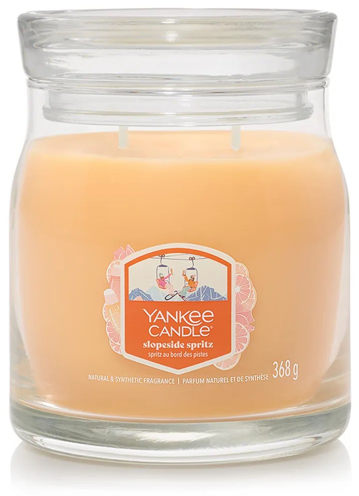 Yankee Candle vonná sviečka Signature v skle stredná Slopeside Spritz, 368 g, S
