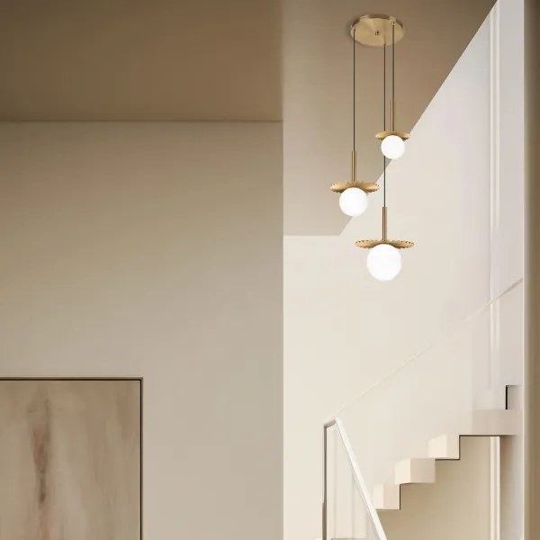 Luster na lanku CHITA 3xG9/5W/230V zlatý