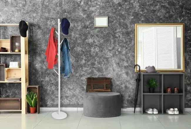 Stojanový vešiak NIKO biely