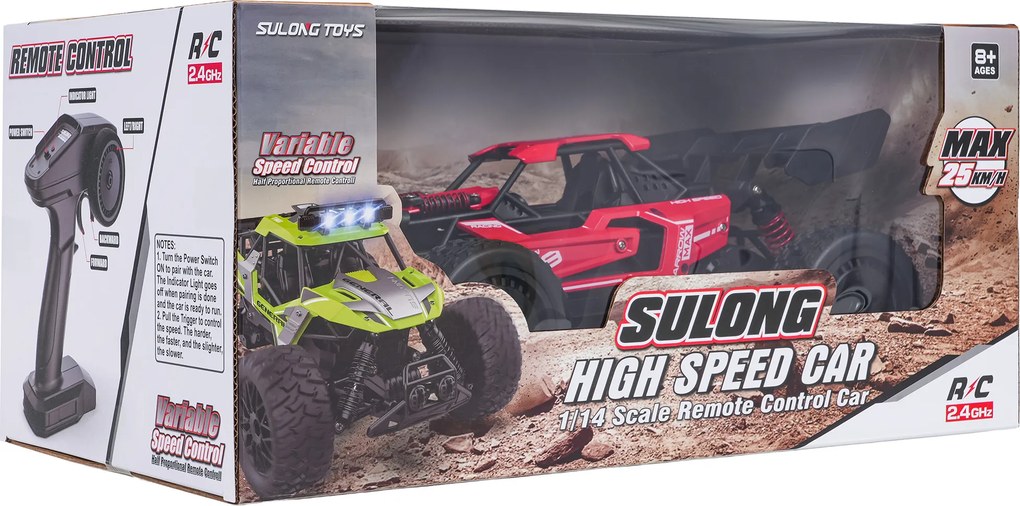 Ramiz RC Crawler 1:14 ARROW červený na diaľkové ovládanie