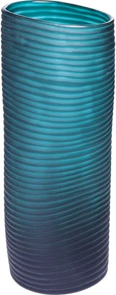 KARE DESIGN Sada 2 ks − Váza Swirl Turquoise 36 cm