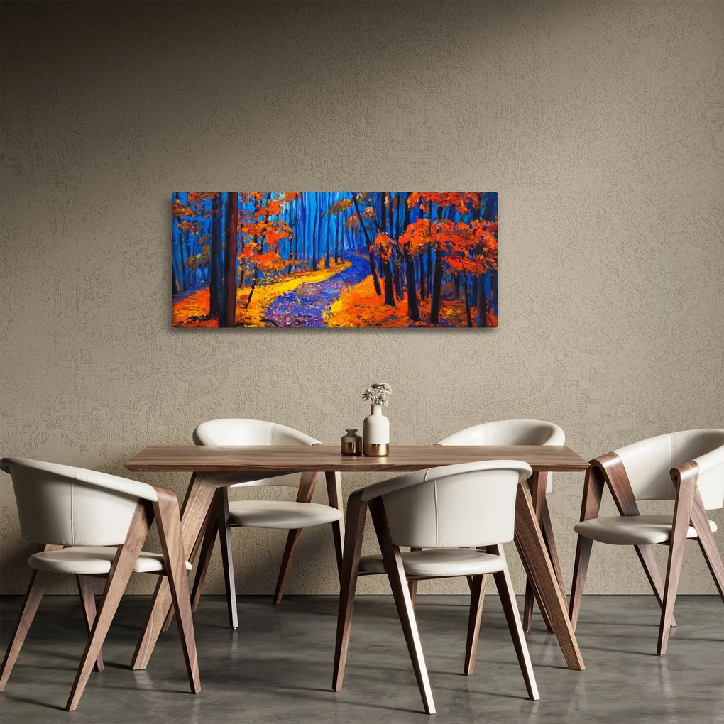 Obraz jesenného lesa (120x50 cm)