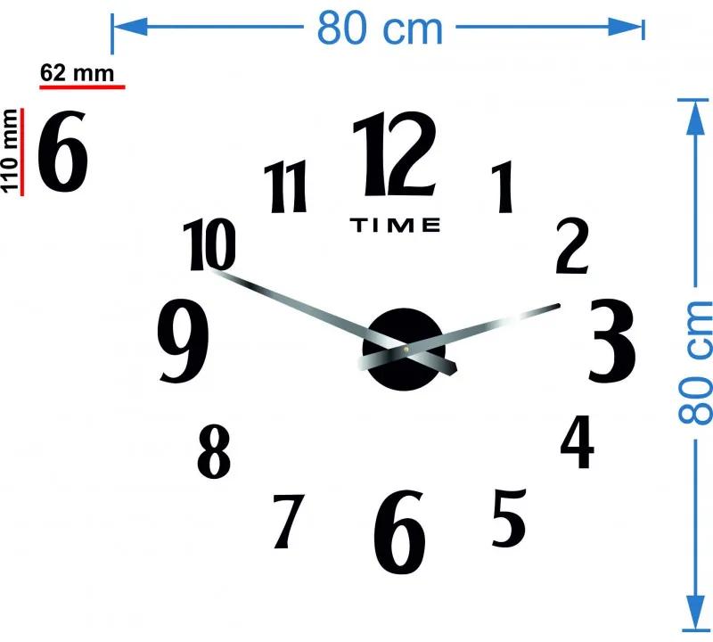 Sentop - Nástenné hodiny CARLOS 2D P035 i hnedé