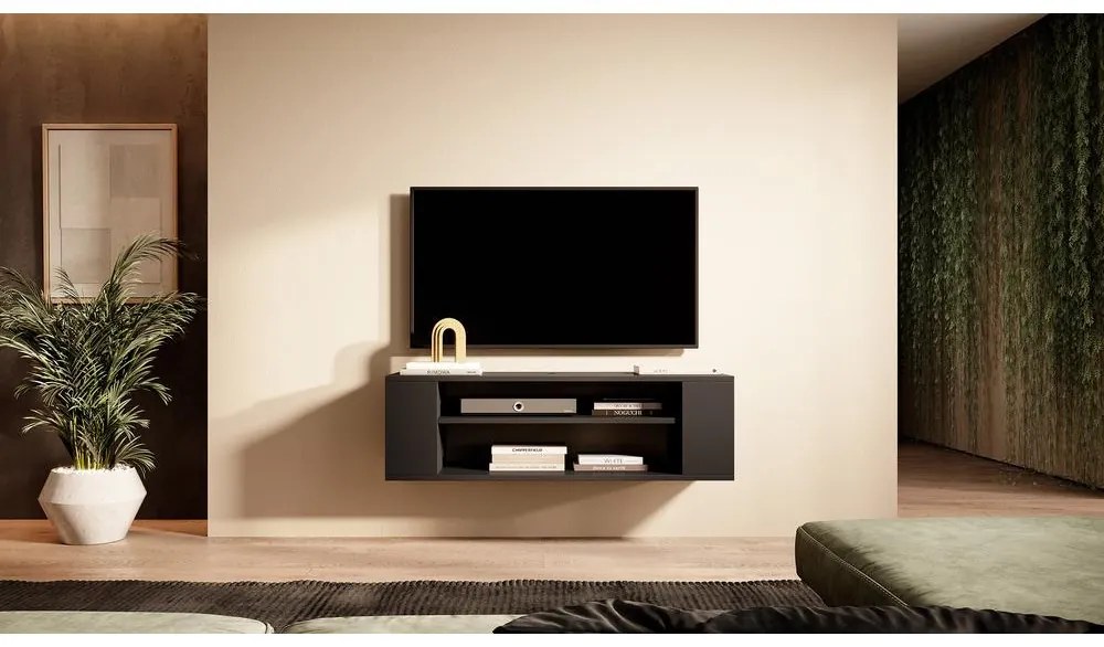 TV skrinka/stolík Walker 100 (čierna). Akcia -20%. Vlastná spoľahlivá doprava až k Vám domov. 1098698
