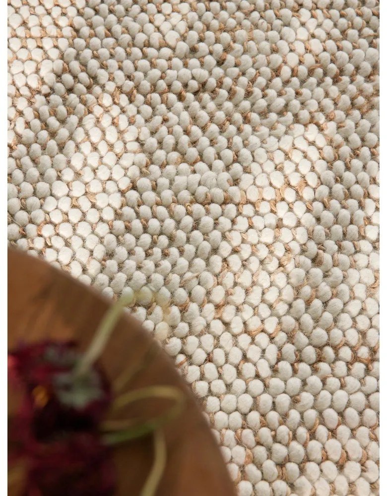 Béžový ručne tkaný koberec s prímesou vlny 160x230 cm Peas – Villeroy&Boch