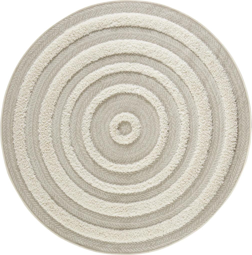 Mint Rugs - Hanse Home koberce Kusový koberec Handira 103913 Beige/Cream - 160x160 (průměr) kruh cm