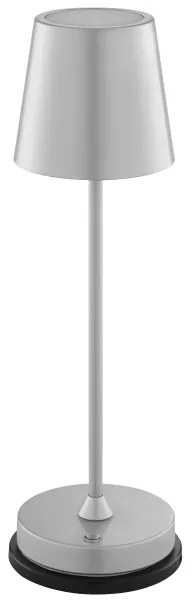 Brilliant - LED stmievateľná nabíjateľná dotyková stolná lampa ELORA LED/2,5W/5V 2700K IP44 strieborná