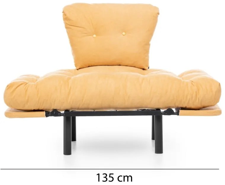 Kreslo Nitta jednomiestne horčicovo žlté