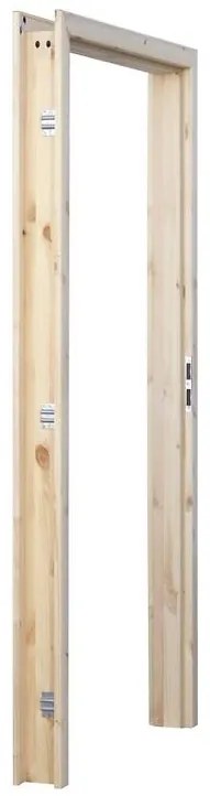 Regulovaná zárubňa 80Ľ 120-140 so sukmi nelakovaná