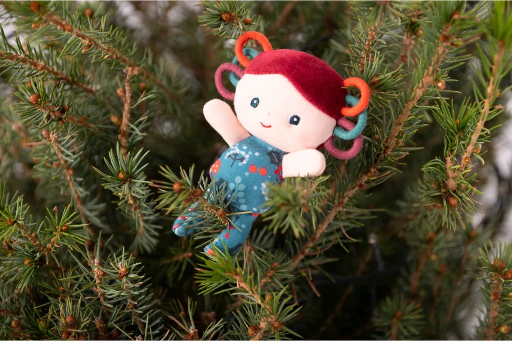 Lilliputiens - vianočný škriatok s modrou pančuchou