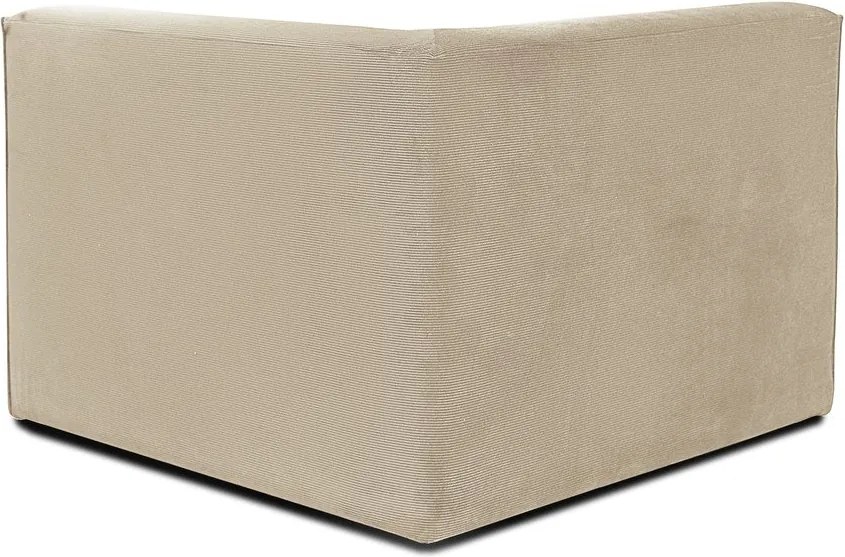 Béžový menčestrový modul pohovky Sting - Scandic