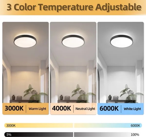 BRILAGI - stmievateľné LED svietidlo GLASS POOL DOUBLE LED/48W/230V 40 cm čierne + DO