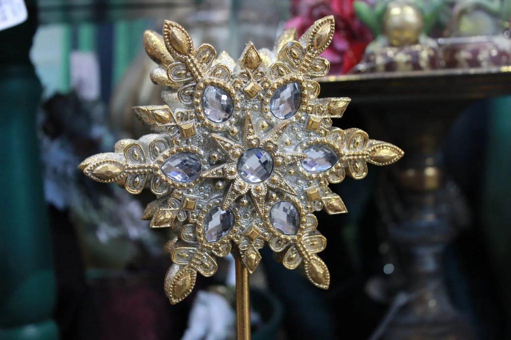 Zlatý cársky dekoračný svietnik 41cm