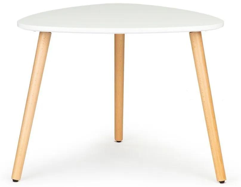 Konferenčný moderný stolík v bielej farbe