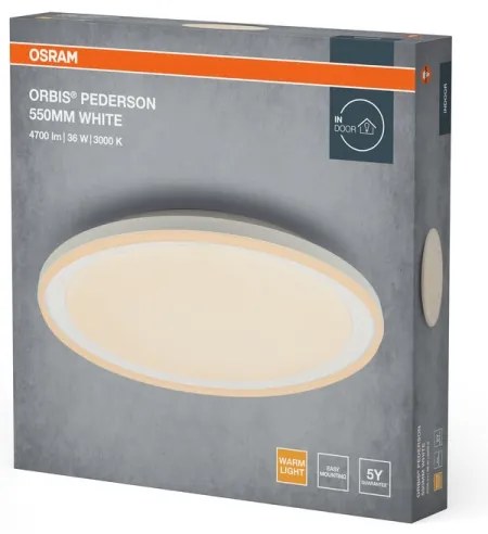 Osram - LED Stropné svietidlo ORBIS PEDERSON LED/36W/230V pr. 55 cm biela