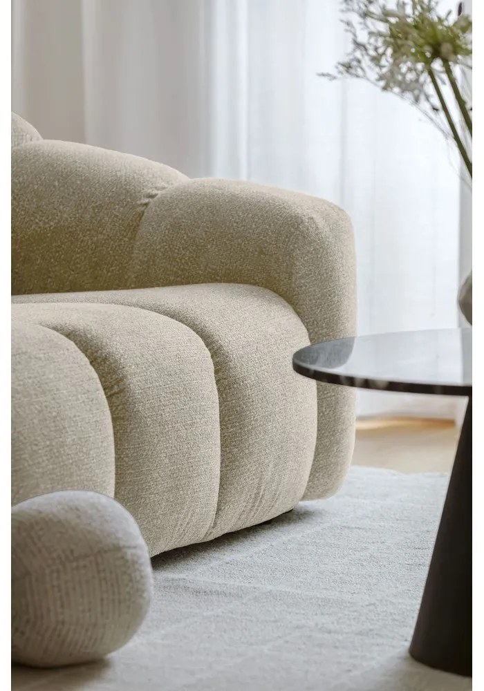 Béžová rohová pohovka (pravý roh/do L) Shell – Miuform