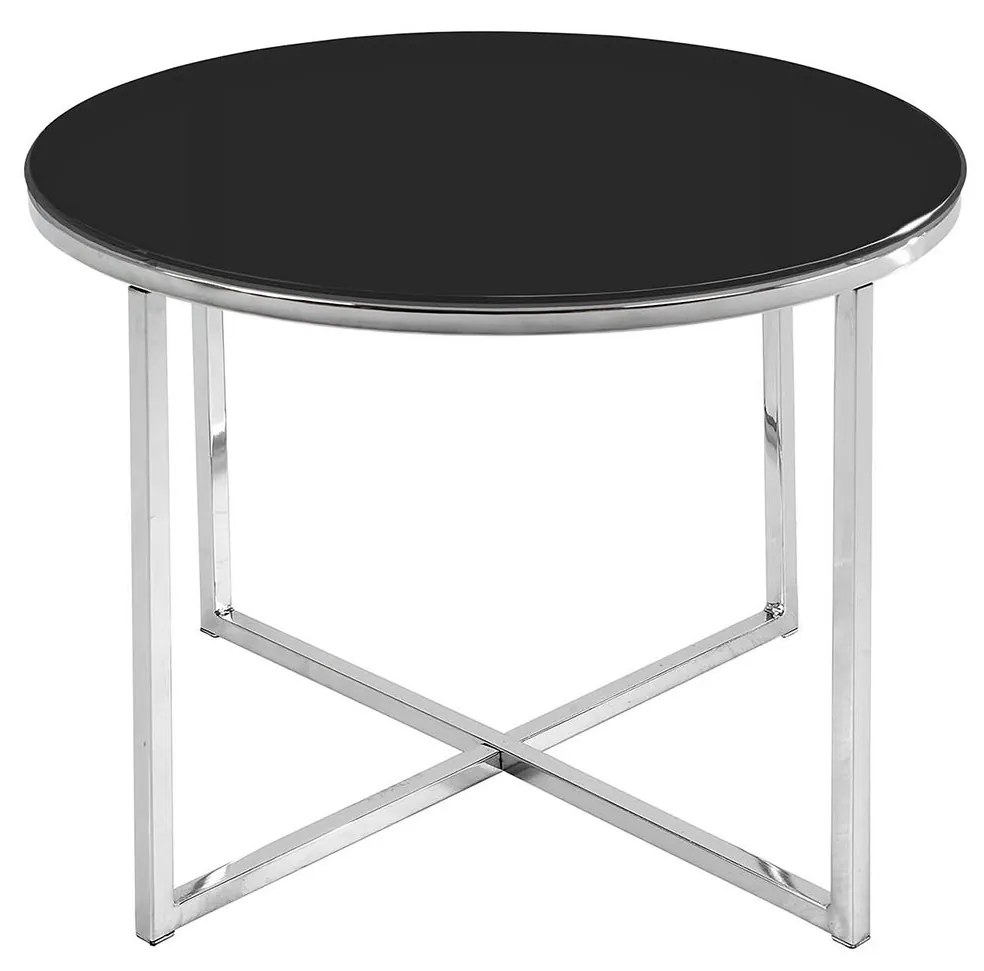 ACTONA Konzolový stolík Newcastle − čierna 45 × 55 × 55 cm