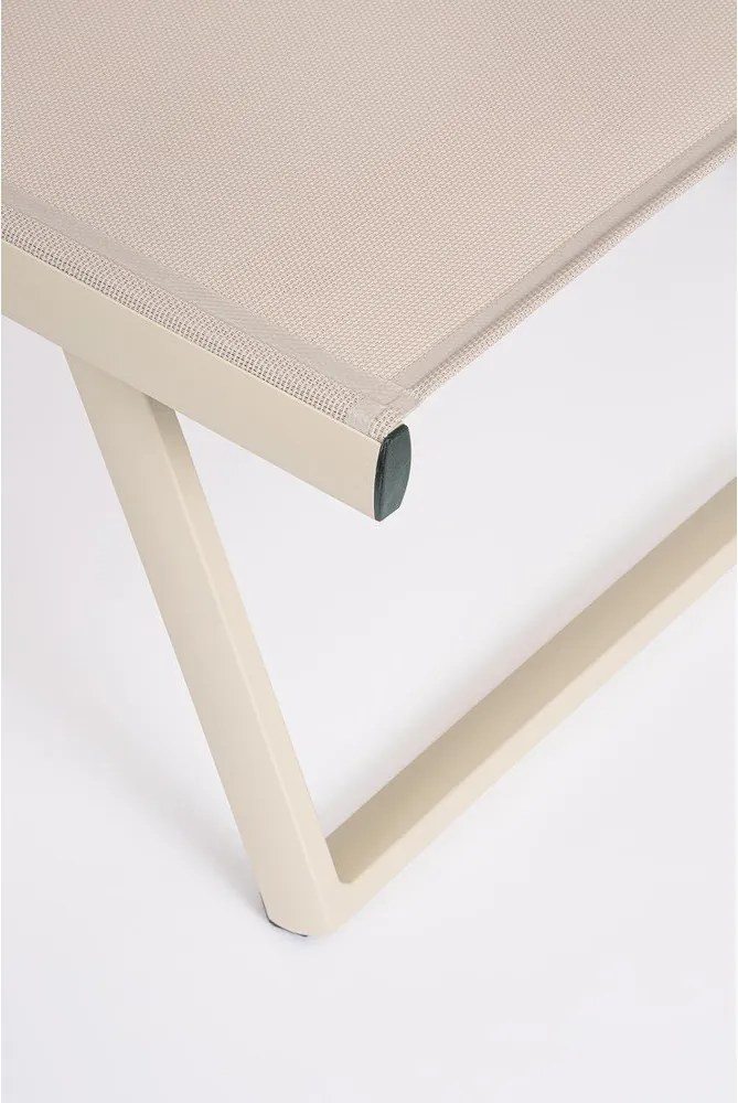 Kovové záhradné ležadlo v prírodnej farbe Taylor – Bizzotto