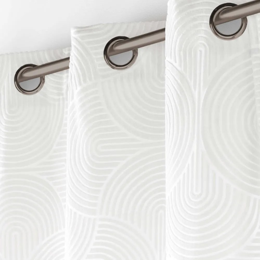 Biely zamatový záves 135x260 cm Eva – douceur d'intérieur