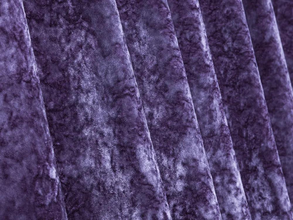 Biante Dekoračný zamatový záves Diana DI-006 Tmavo fialový 145x140 cm