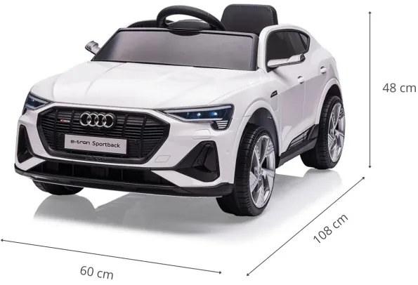 Elektrické autíčko Audi E-Tron Sportback biele
