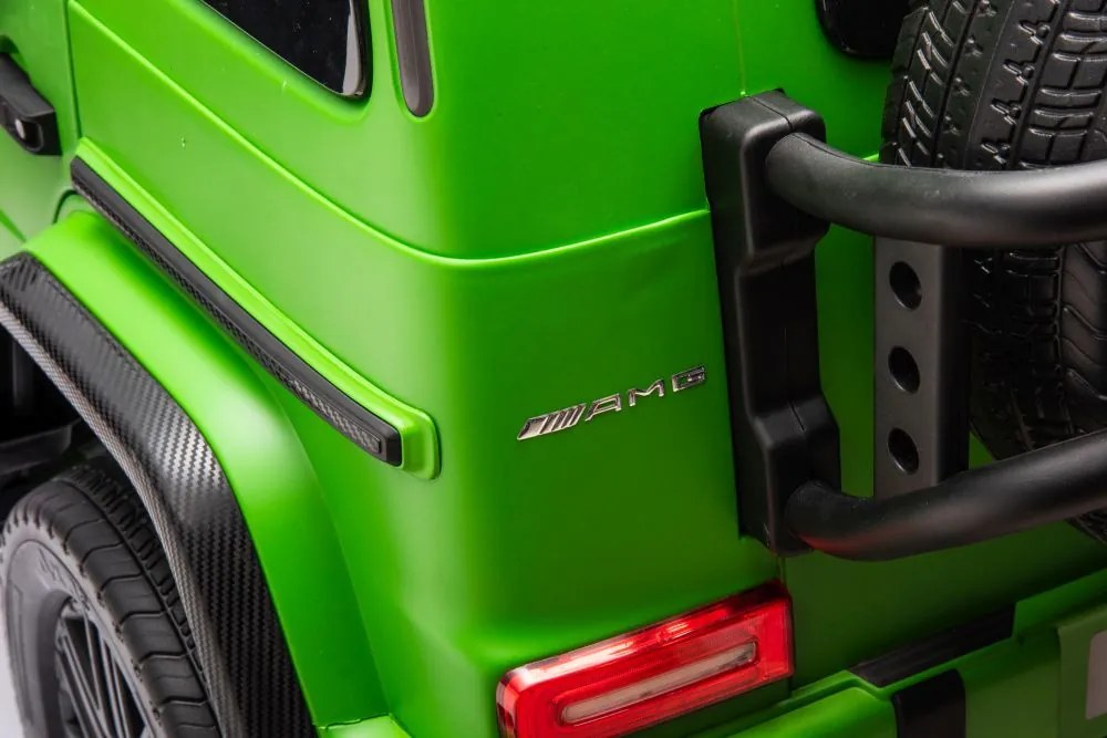 LEAN CARS Elektrické autíčko Mercedes G63 XXL zelené lakované 4x4