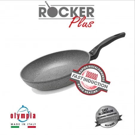 pánev ROCKER PLUS Induction Ø 28 cm z litého hliníku s minerálním kameninovým povrchem