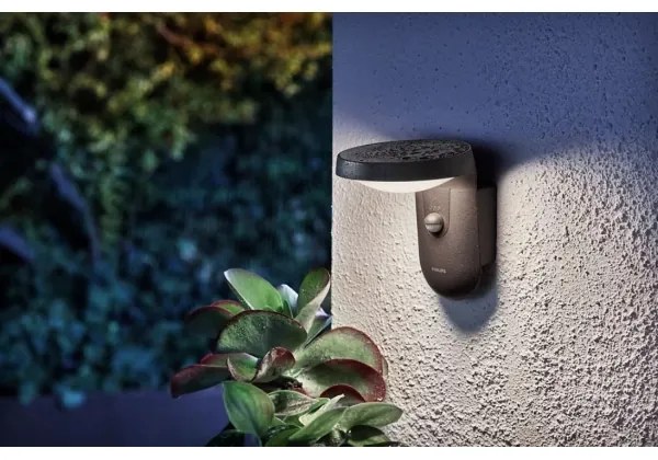 Philips - LED Solárne nástenné svietidlo so senzorom TYLA LED/1,2W/4V 3000K IP44