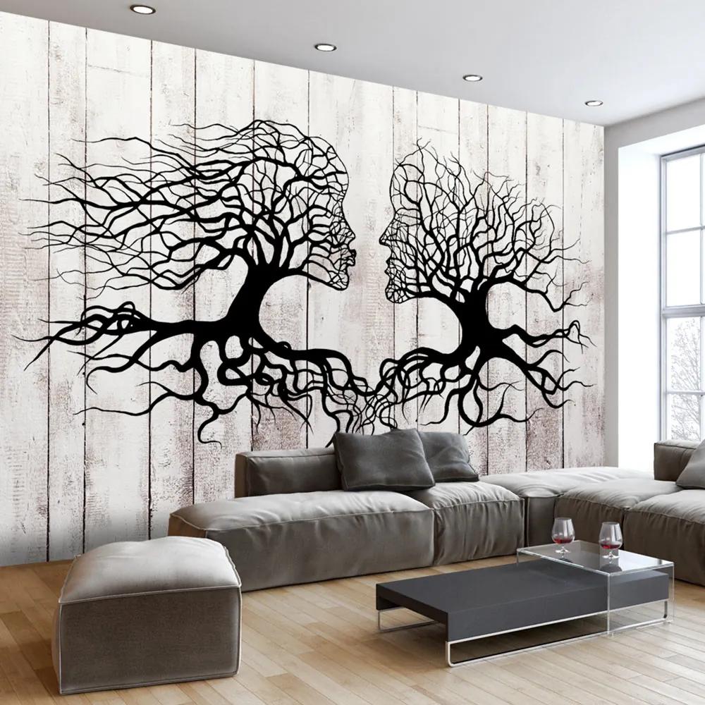 Artgeist Fototapeta - A Kiss of a Trees Veľkosť: 100x70, Verzia: Premium