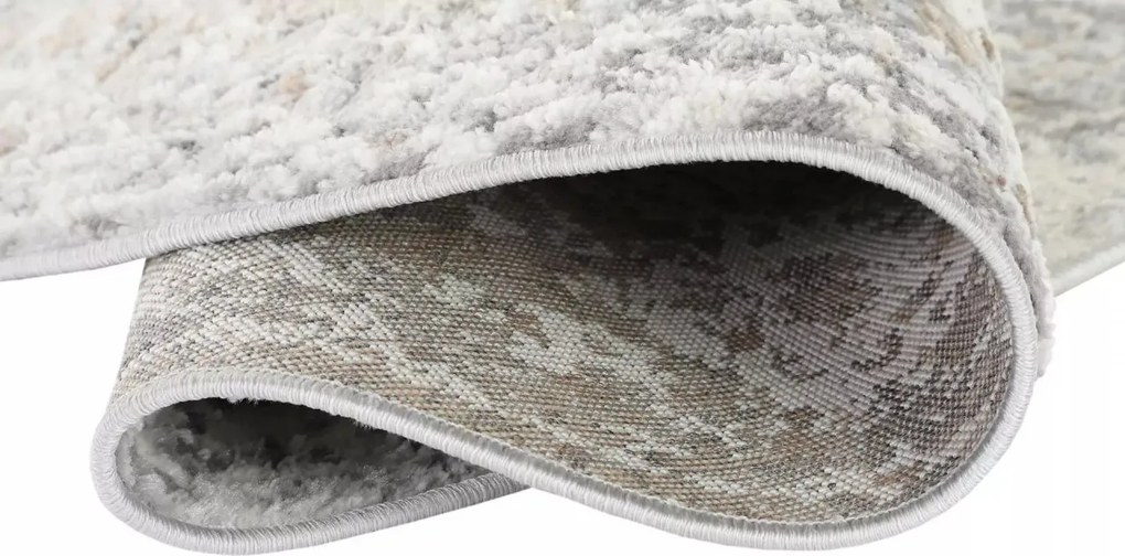 TA Koberec D711A BIELY VIZON VALLEY ROUND Rozmer: 240x240 cm