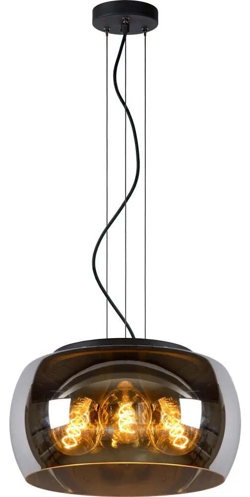 Lucide 45401/40/65 - Luster na lanku OLIVIA 3xE27/40W/230V pr. 40 cm čierna