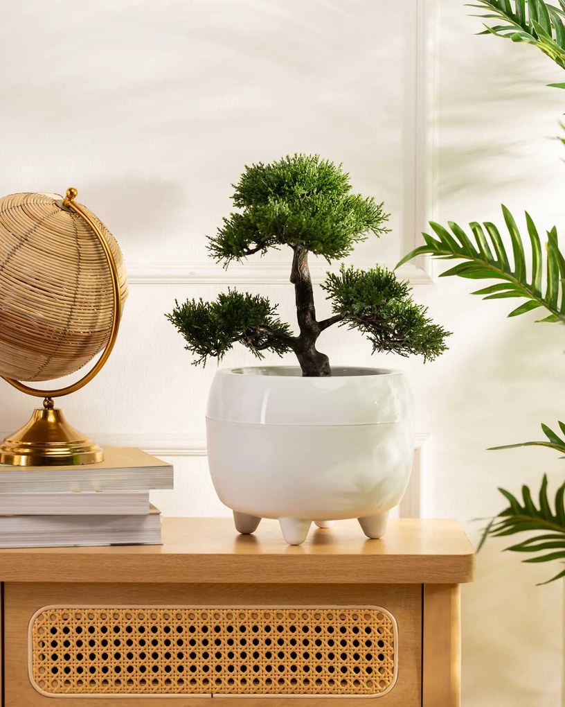 PLASTOVÝ KVETINÁČ BOTANICA 23X18 CM KRÉMOVÁ