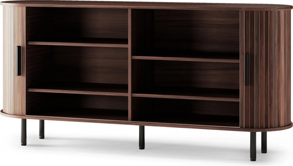 Komoda Gliss 160 cm orech tmavý