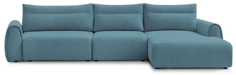 Modrá rohová pohovka Aden – Bobochic Paris