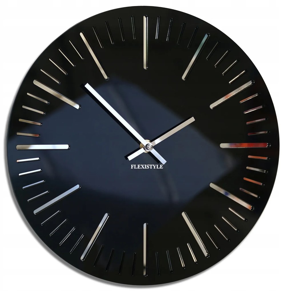 Dekorstudio Moderné nástenné hodiny TRIM čierne