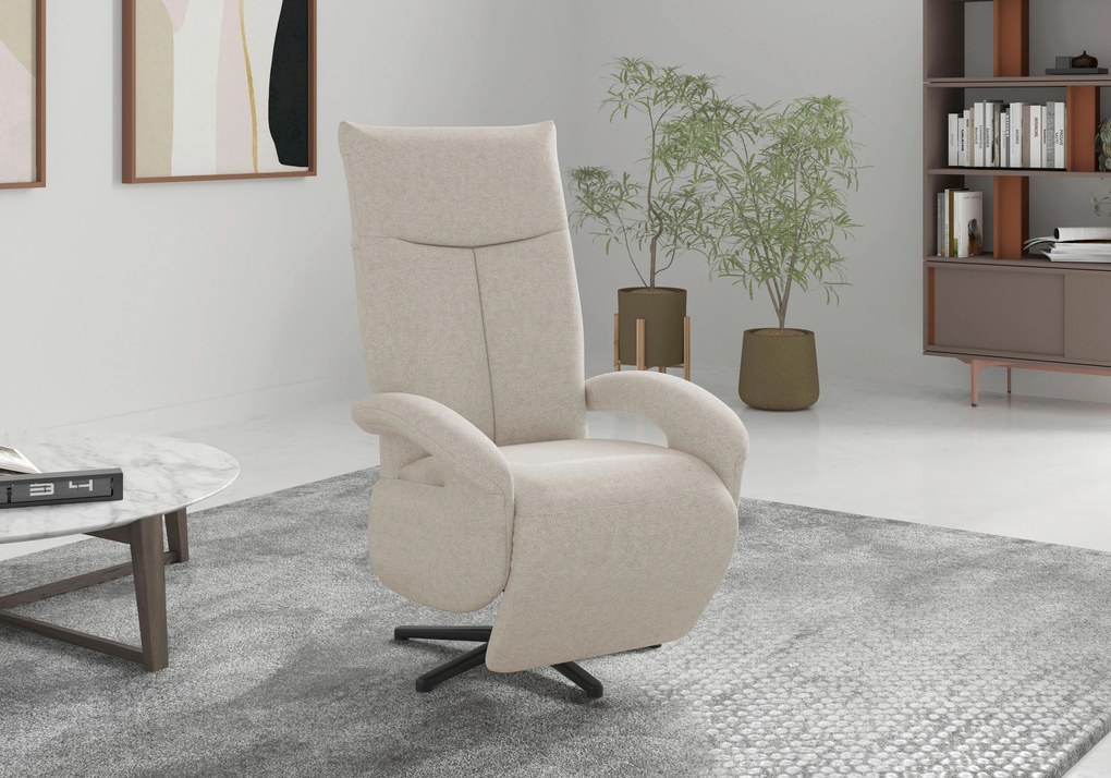 XXXLutz RELAXAČNÉ KRESLO, textil, krémová Sit & More - Online Only obývacie izby - 00014401853F