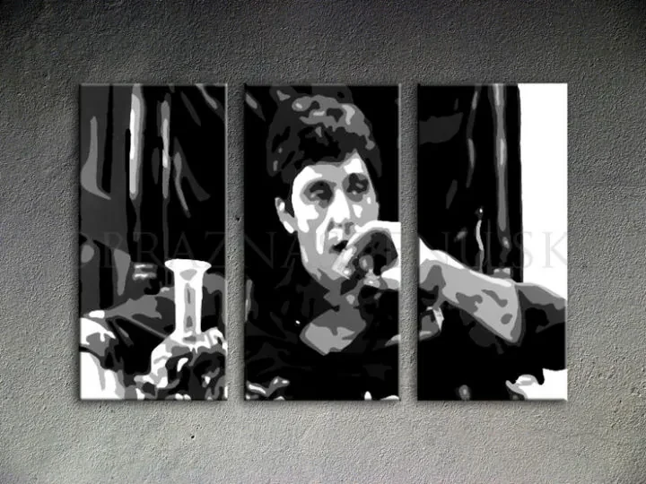 Ručne maľovaný POP Art obraz AL PACINO 150x100 cm