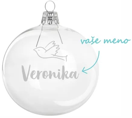 Pieskovaná banka Holubica s menom 8 cm