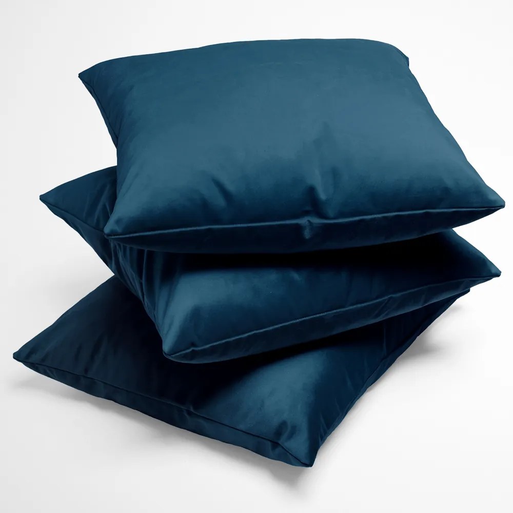 Biante Zamatová obliečka na vankúš Velvet Prémium SVP-028 Petrolejovo modrá 35 x 45 cm