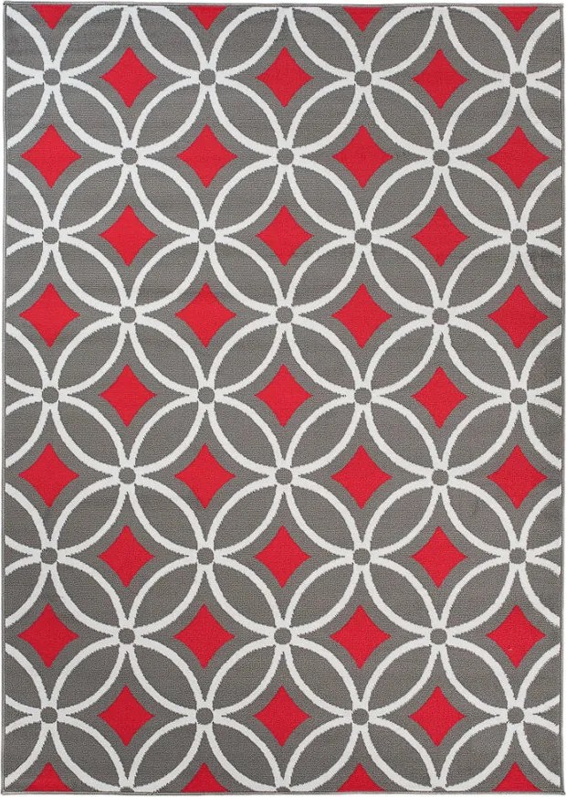 TA Koberec Z898D GRAY MAYA PP ESM Sivý Obdĺžnikový Rozmer: 130x190 cm