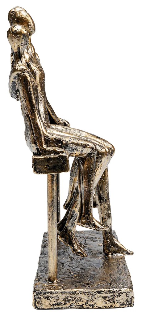 Sitting Break dekorácia zlatá 24 cm