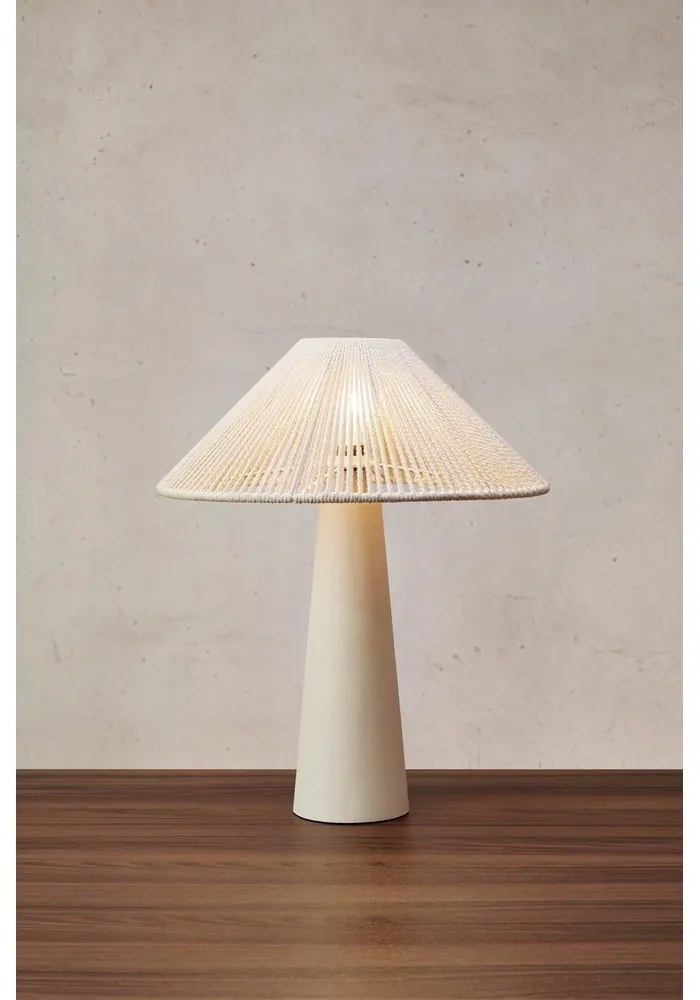 Béžová stolová lampa s textilným tienidlom (výška 50 cm) Favoro – Markslöjd