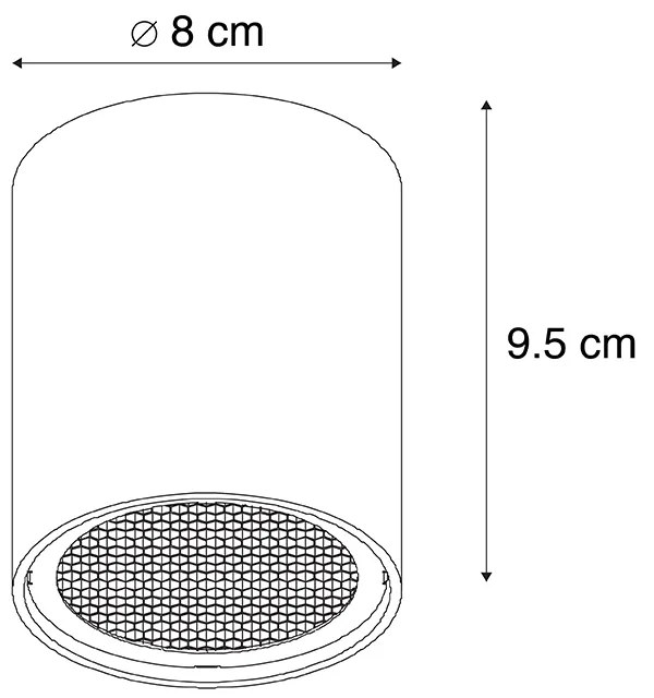 Dizajnové bodové svetlo čierne - Tubo Honey