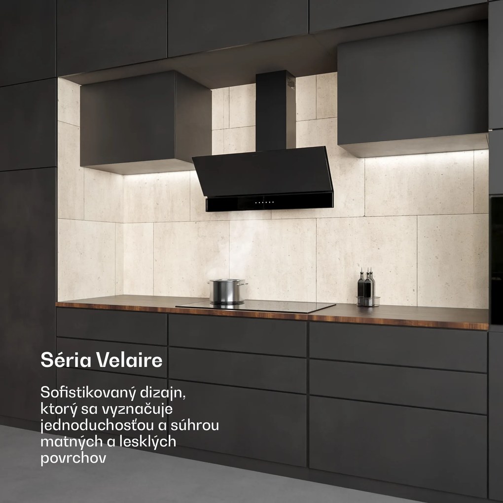 Klarstein Velaire digestor, Elegantný, minimalistický, výkonný, Energetická trieda A++, 820 m³/h, 90 cm