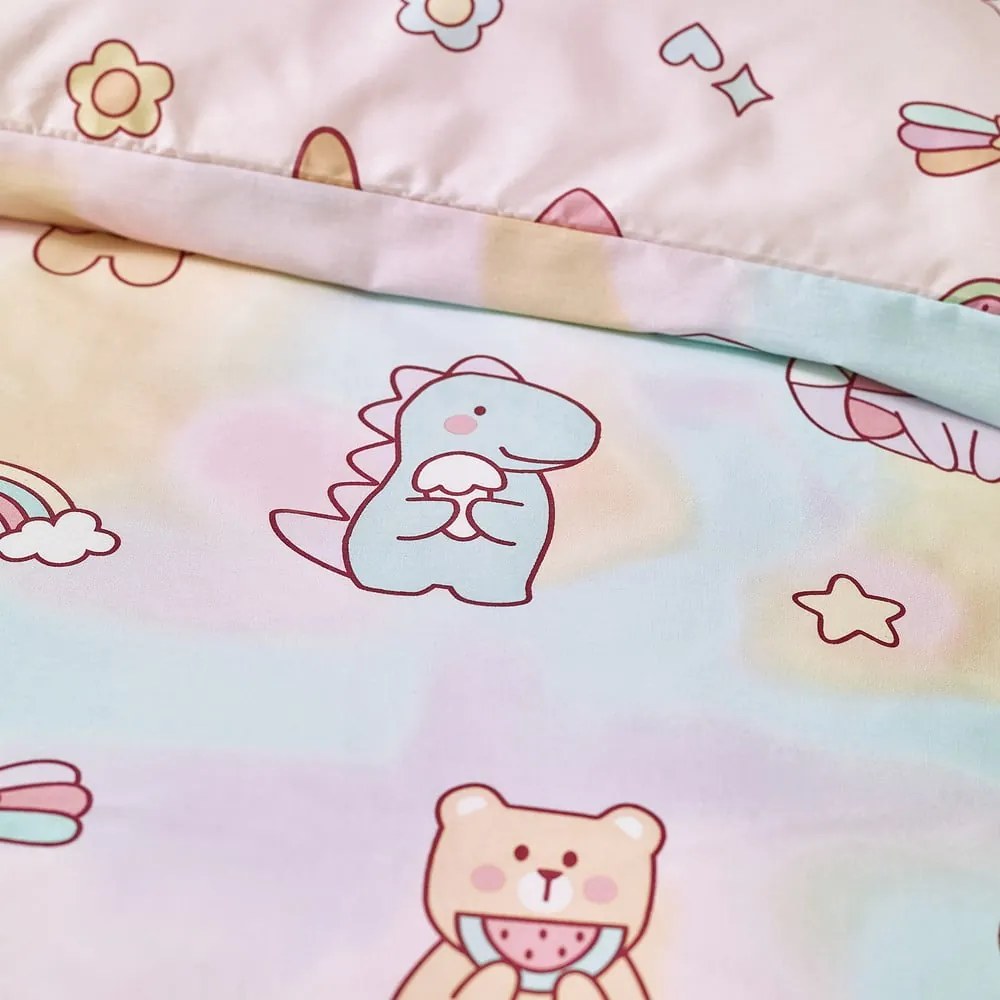 Ružové detské obliečky do postieľky 120x150 cm Forever Together – Catherine Lansfield