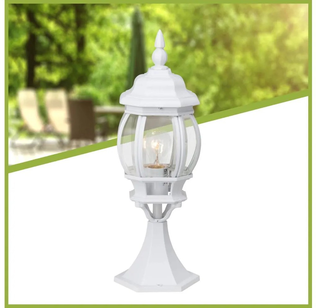 Brilliant - Vonkajšia lampa ISTRIA 1xE27/60W/230V 50 cm IP23 biela BI0056