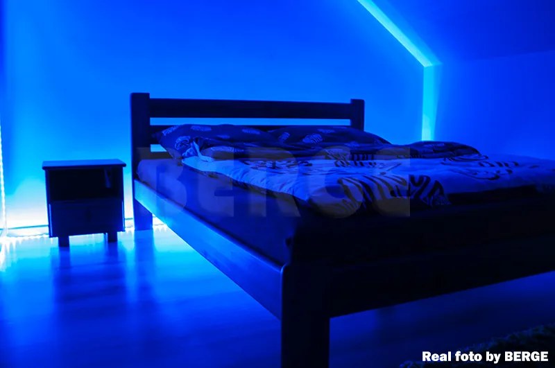ECOLIGHT LED pásik - SMD 2835 - 5m - 60LED/m - 4,8W/m - modrý - IP20 - s konektorom