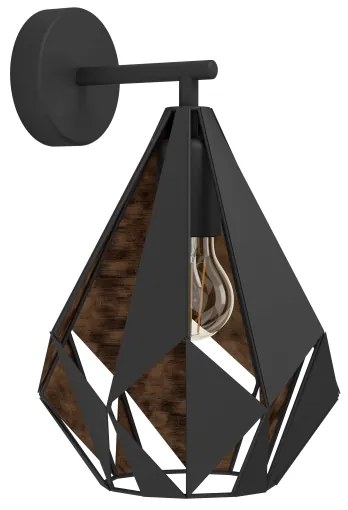 Eglo 49992 - Nástenné svietidlo CARLTON 1 1xE27/60W/230V